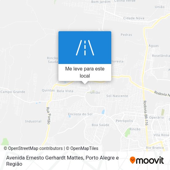 Avenida Ernesto Gerhardt Mattes mapa
