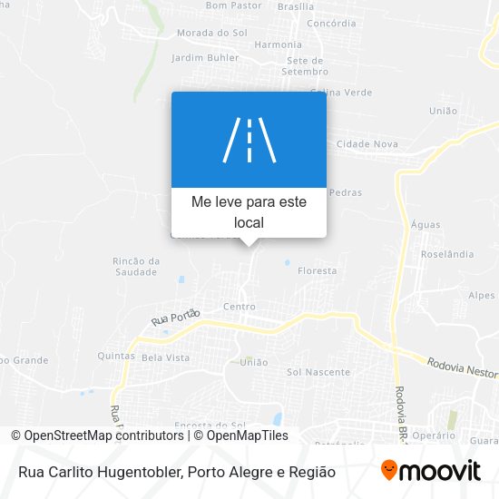 Rua Carlito Hugentobler mapa