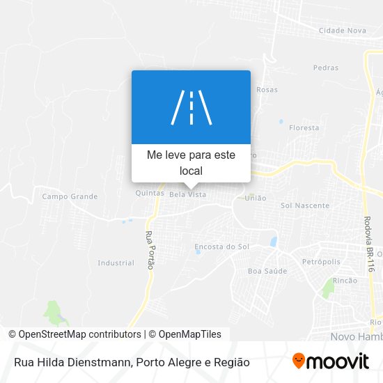 Rua Hilda Dienstmann mapa