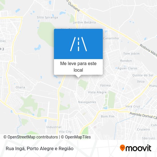 Rua Ingá mapa