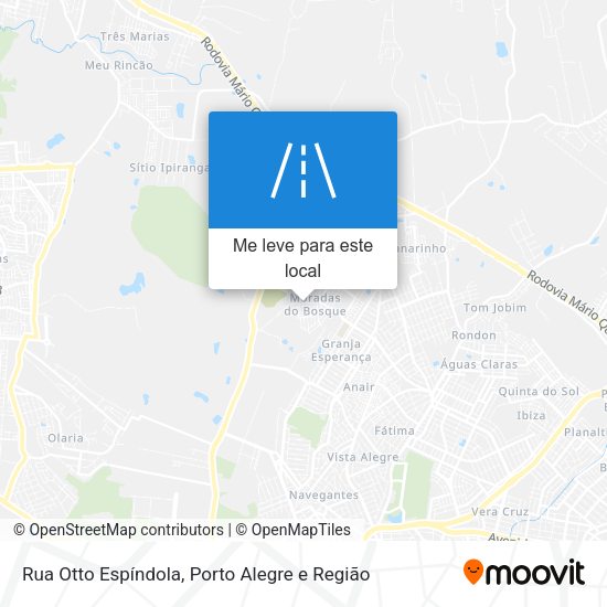 Rua Otto Espíndola mapa
