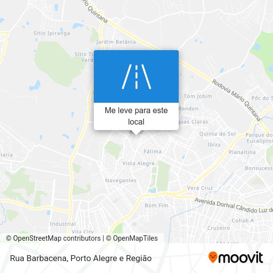 Rua Barbacena mapa
