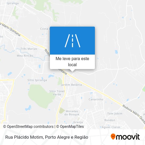 Rua Plácido Motim mapa