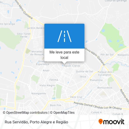 Rua Servidão mapa