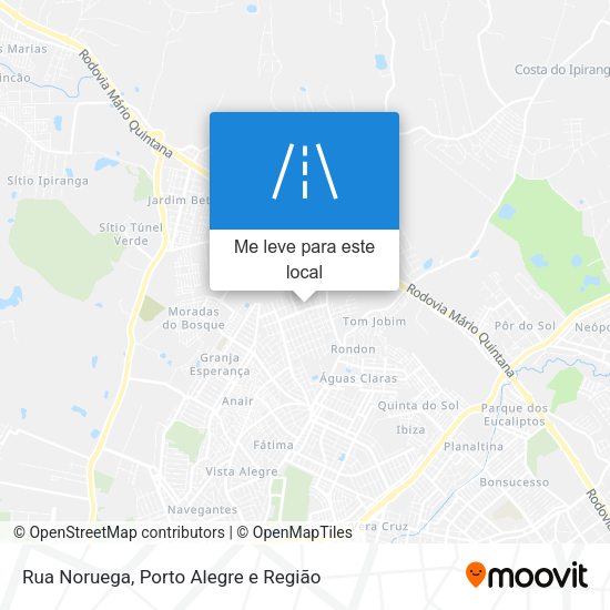 Rua Noruega mapa