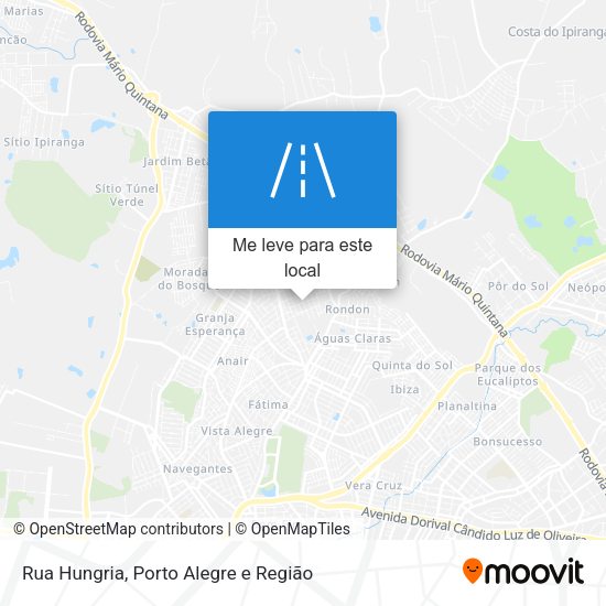 Rua Hungria mapa