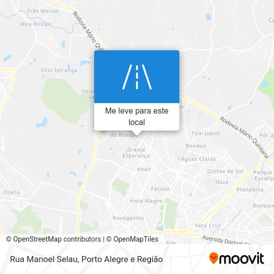Rua Manoel Selau mapa