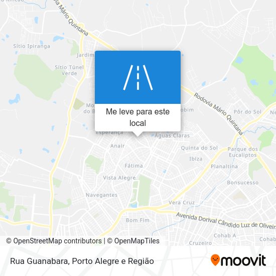 Rua Guanabara mapa