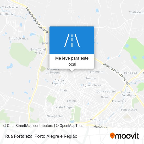 Rua Fortaleza mapa