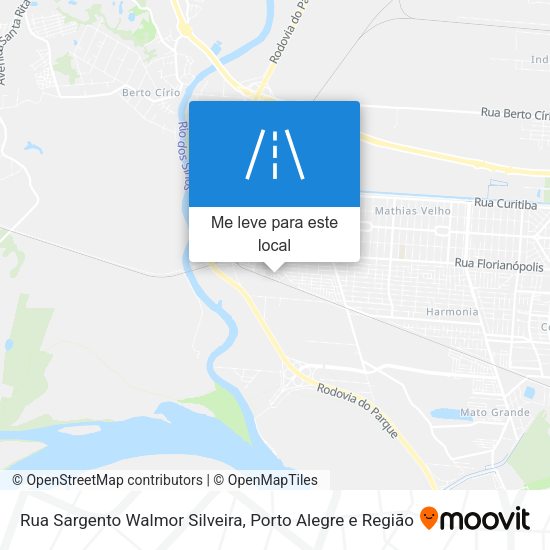 Rua Sargento Walmor Silveira mapa
