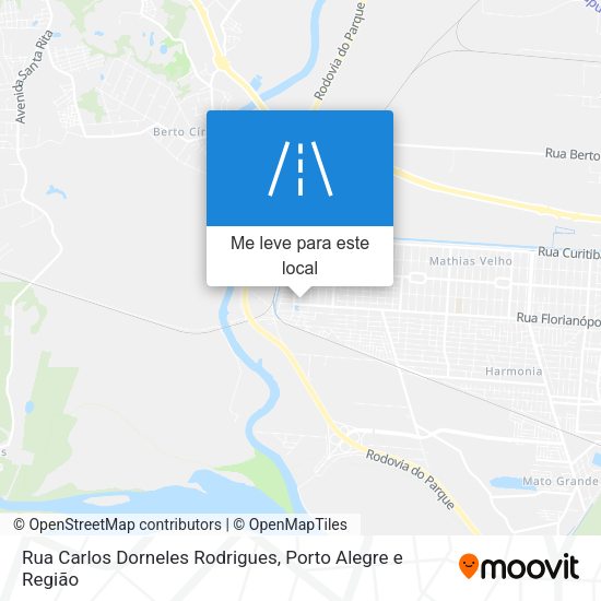 Rua Carlos Dorneles Rodrigues mapa