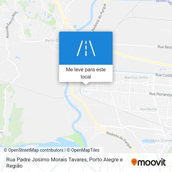 Rua Padre Josimo Morais Tavares mapa
