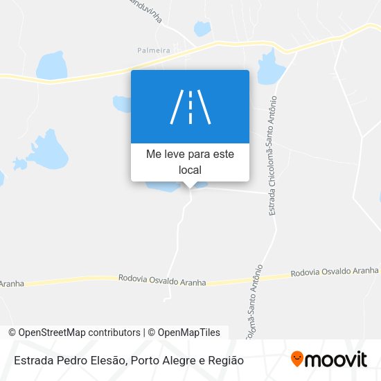 Estrada Pedro Elesão mapa