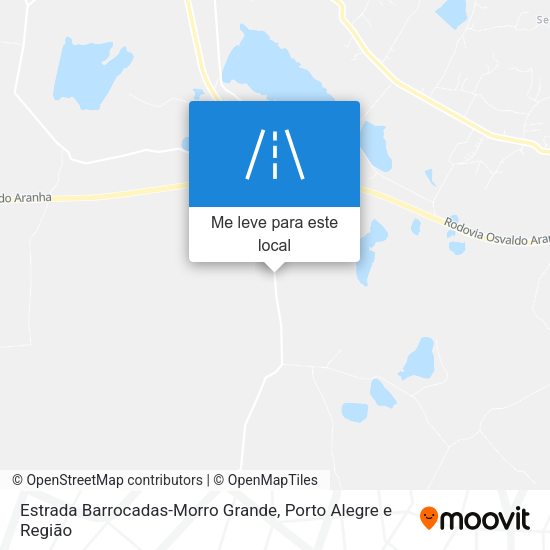 Estrada Barrocadas-Morro Grande mapa