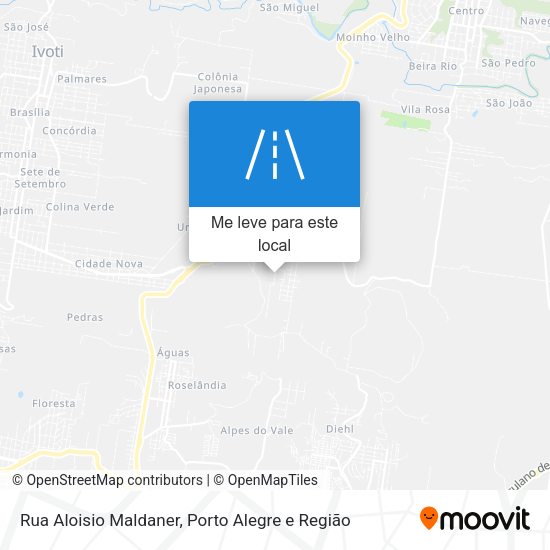 Rua Aloisio Maldaner mapa