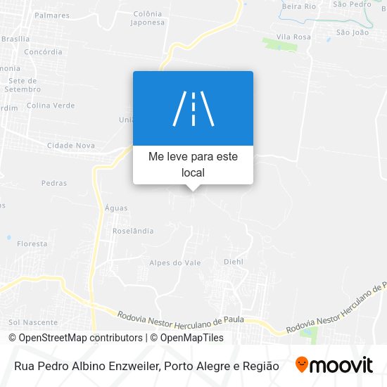 Rua Pedro Albino Enzweiler mapa