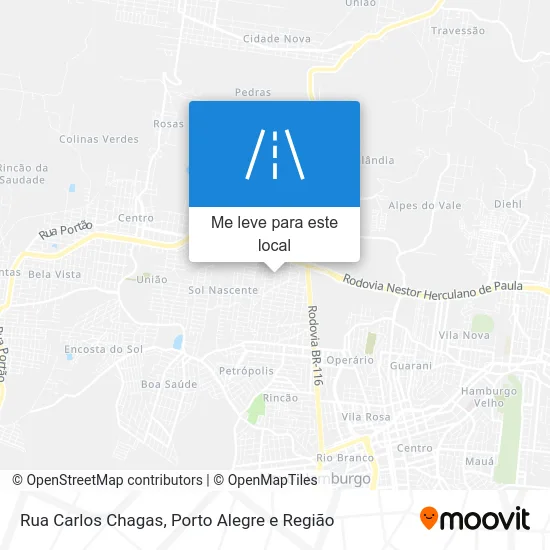 Rua Carlos Chagas mapa