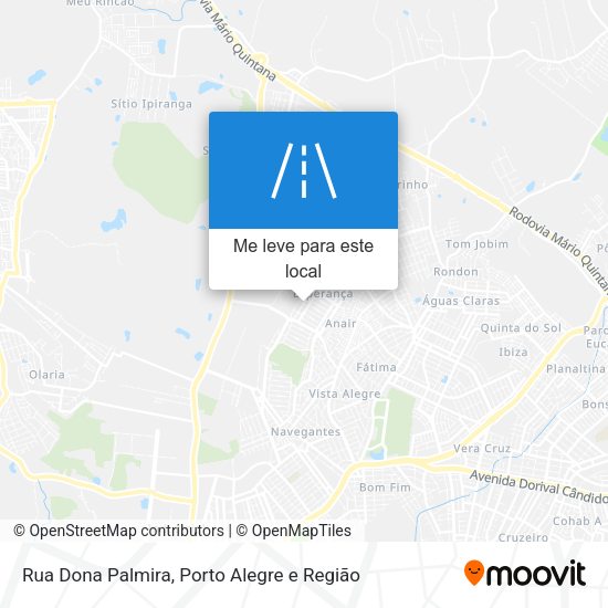 Rua Dona Palmira mapa