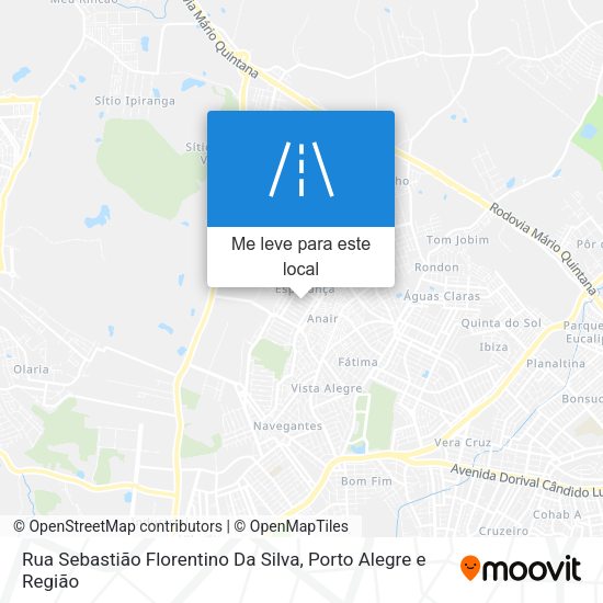 Rua Sebastião Florentino Da Silva mapa