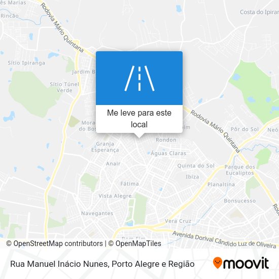 Rua Manuel Inácio Nunes mapa