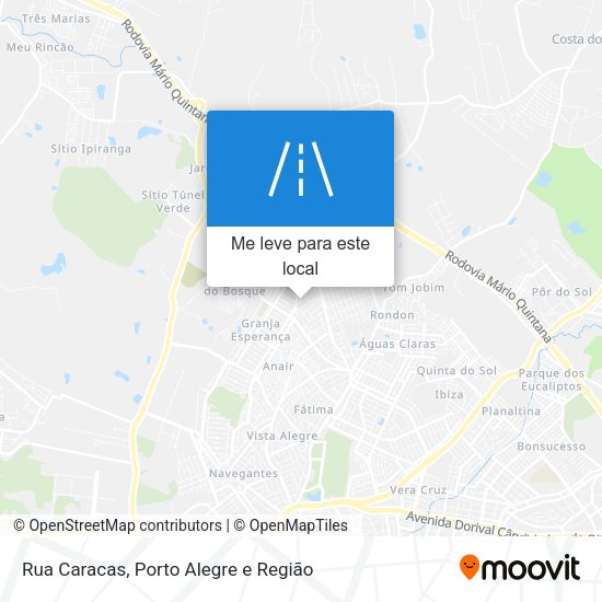 Rua Caracas mapa