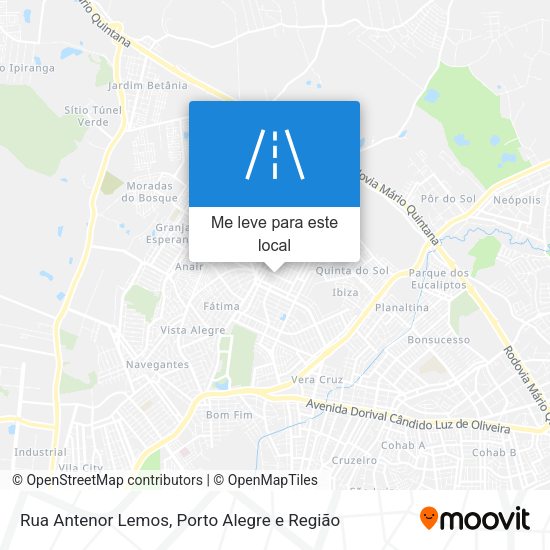Rua Antenor Lemos mapa
