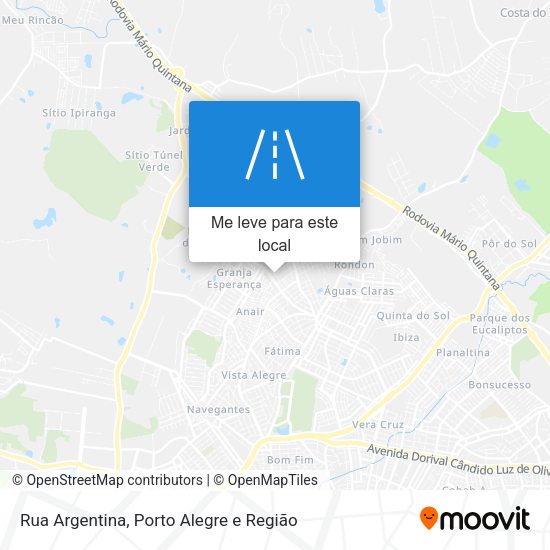 Rua Argentina mapa