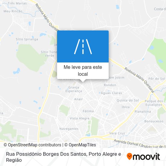 Rua Possidônio Borges Dos Santos mapa