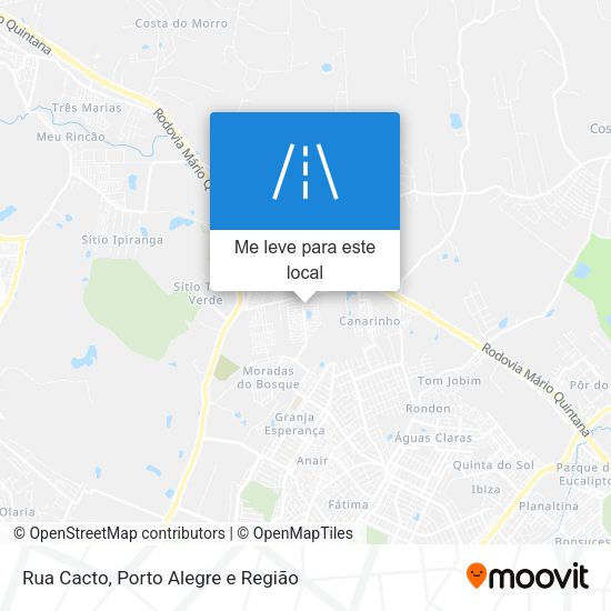 Rua Cacto mapa