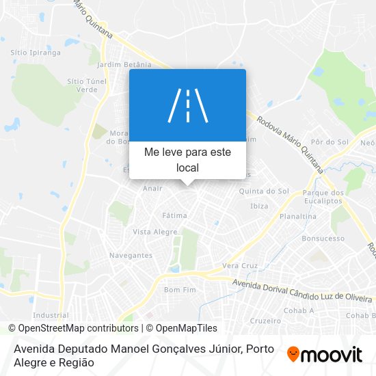 Avenida Deputado Manoel Gonçalves Júnior mapa
