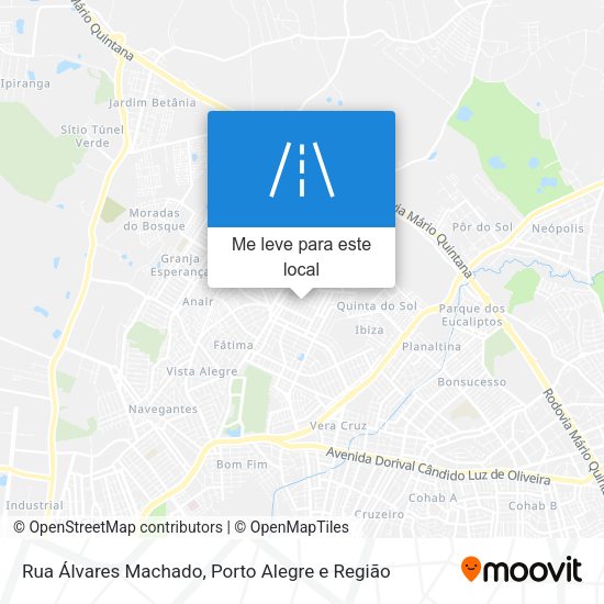 Rua Álvares Machado mapa