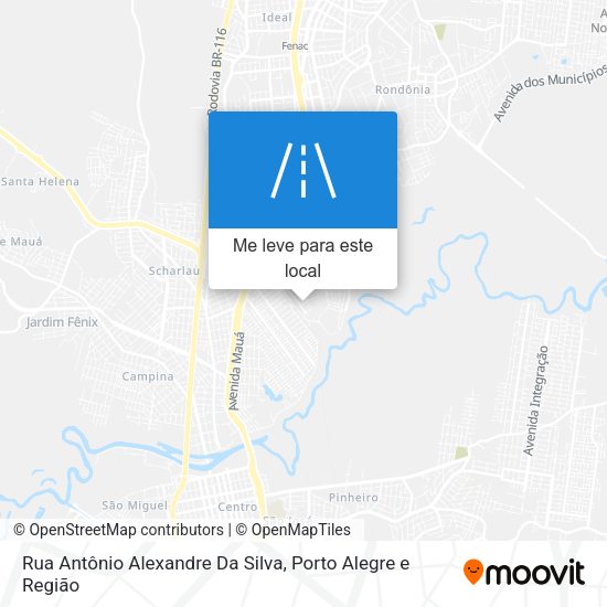 Rua Antônio Alexandre Da Silva mapa