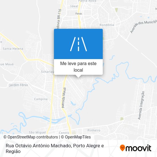 Rua Octávio Antônio Machado mapa