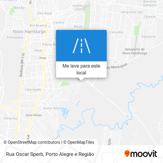 Rua Oscar Sperb mapa