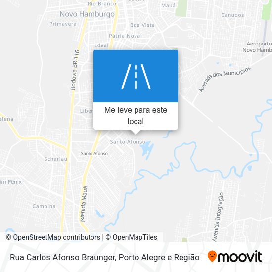 Rua Carlos Afonso Braunger mapa