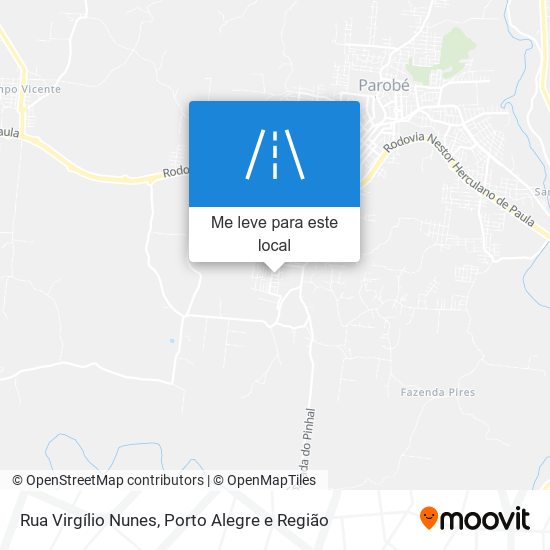 Rua Virgílio Nunes mapa
