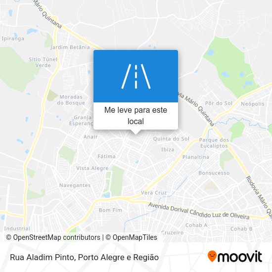 Rua Aladim Pinto mapa