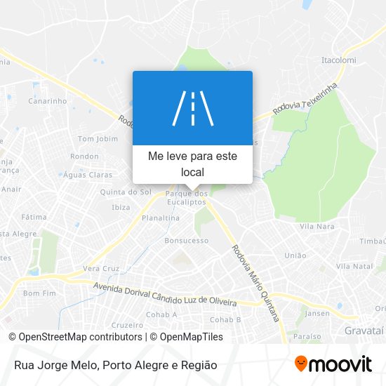 Rua Jorge Melo mapa