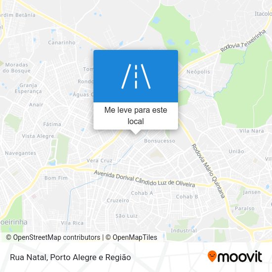 Rua Natal mapa
