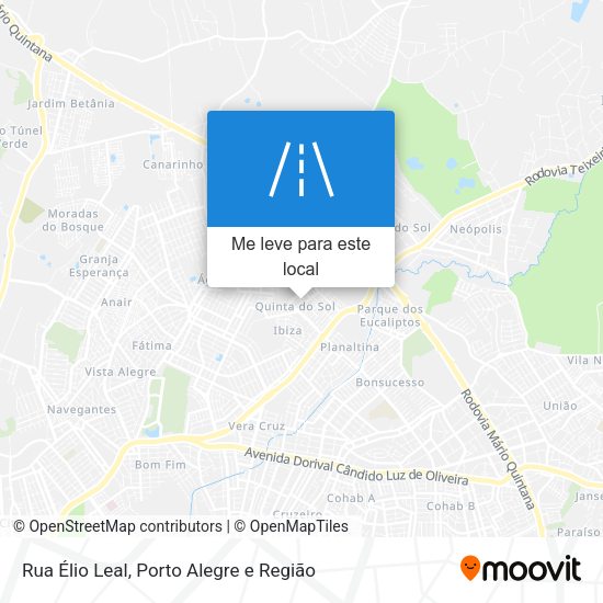 Rua Élio Leal mapa