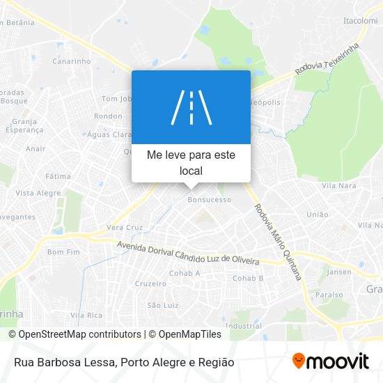 Rua Barbosa Lessa mapa
