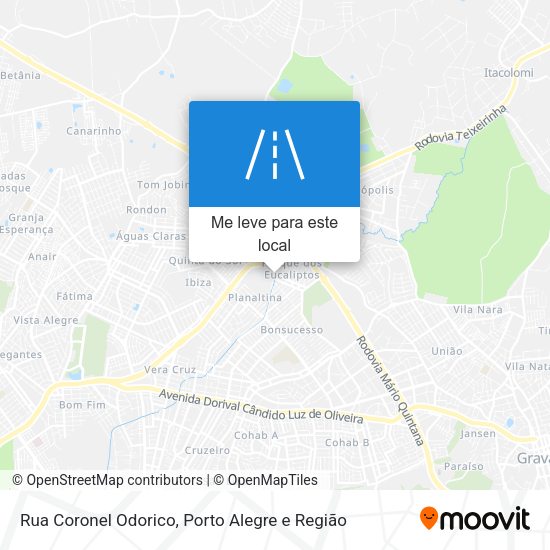 Rua Coronel Odorico mapa
