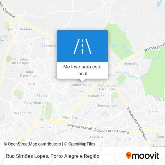 Rua Simões Lopes mapa