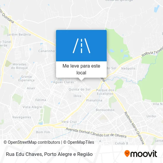 Rua Edu Chaves mapa