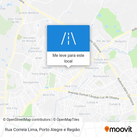 Rua Correia Lima mapa