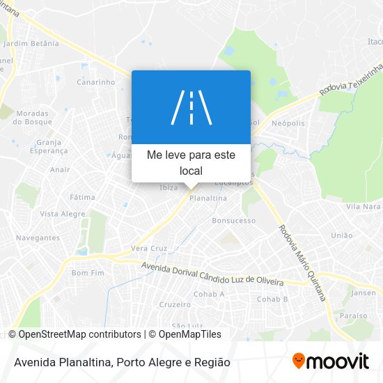 Avenida Planaltina mapa