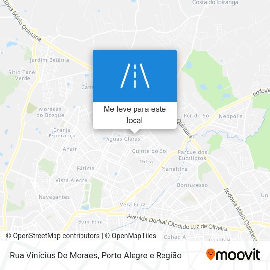 Rua Vinícius De Moraes mapa