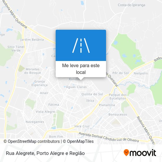 Rua Alegrete mapa