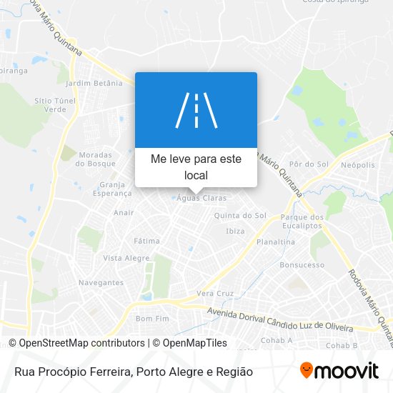 Rua Procópio Ferreira mapa