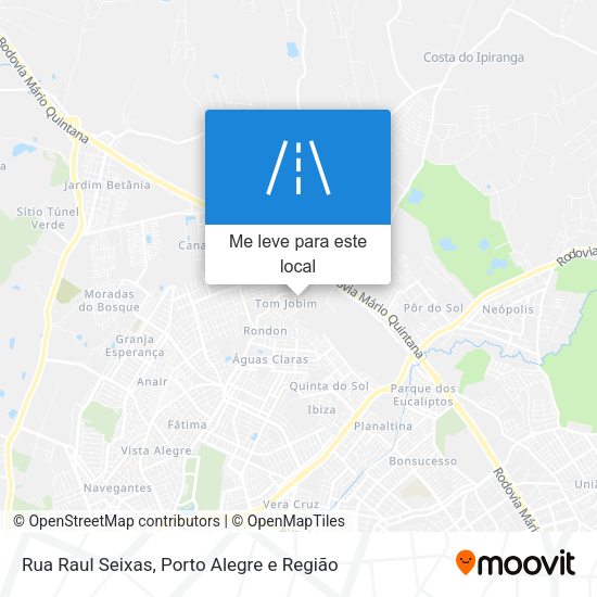 Rua Raul Seixas mapa
